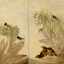 Gaston SUISSE (1896-1988) - Hirondelles de Chine et colins de Californie.